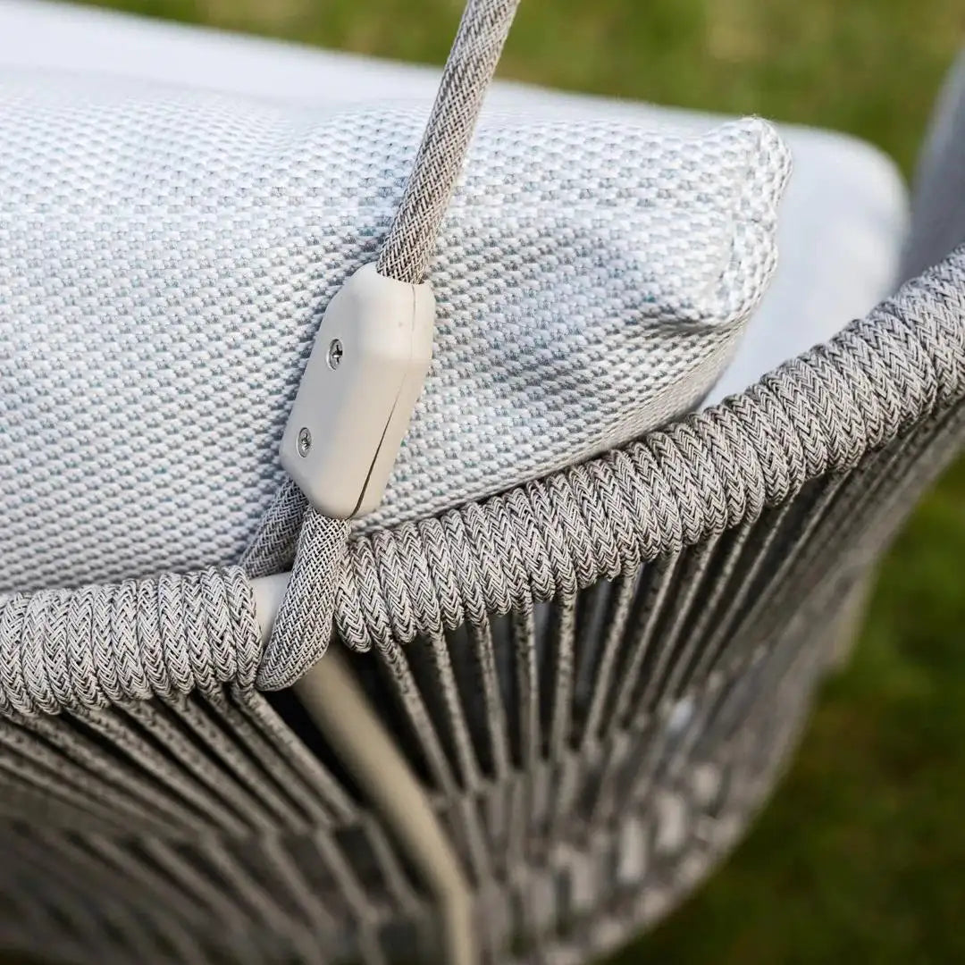 Outdoor Swinging Sofa with Custom Rope & Fabric Colors