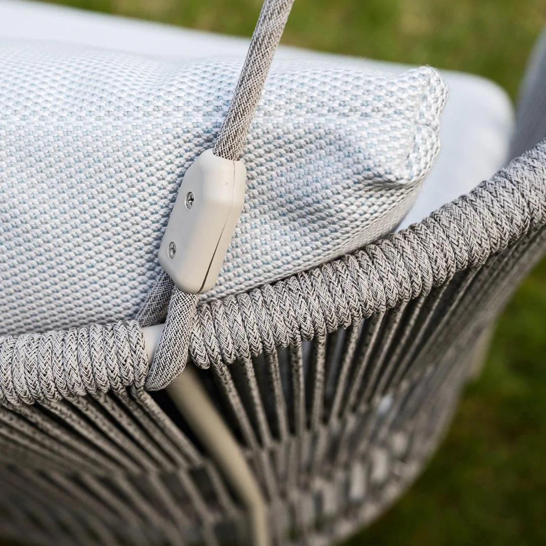 Outdoor Swinging Sofa with Customizable Rope and Fabric Colors – Two Seater