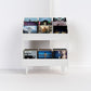 2-Bay Luxe Record Stand in Solid Ash Wood – Modern Vinyl Storage