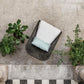 Easy Chair Outdoor with Hand-Weaved Aluminium Frame and Synthetic Fiber Seat
