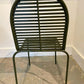 Contemporary Green Metal Garden Dining Set