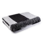 Viso Mohair Blanket 0501 Handwoven Black & White Luxury Blanket