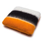 Viso Mohair Pillow Black, Orange & White, 50 x 50 cm
