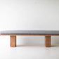 Bertu Suelo Modern Wood Bench Upholstered in Thick Weave