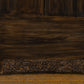 ANTIQUE CHINESE QING DYNASTY CABINET WITH CARVED APRON AND BIRDS