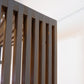 Vintage 1980s Asymmetrical Stained Wood Shelf – Room Divider