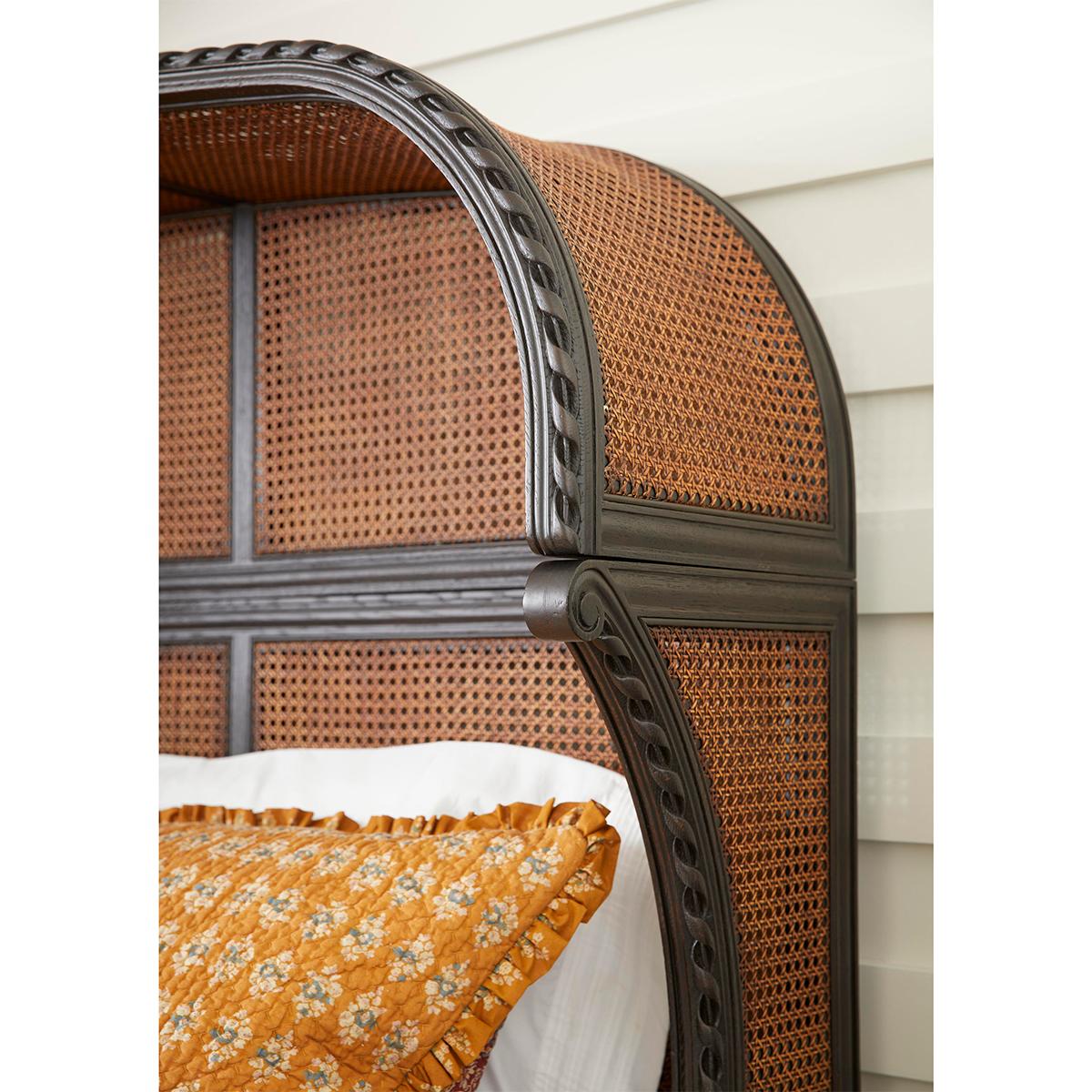 French Caned King Bed