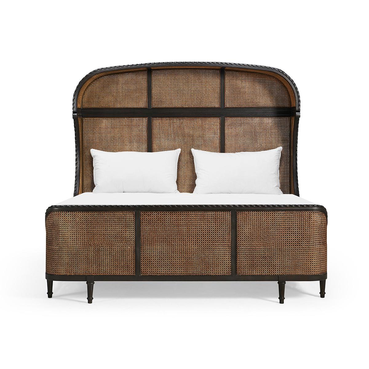 French Caned King Bed