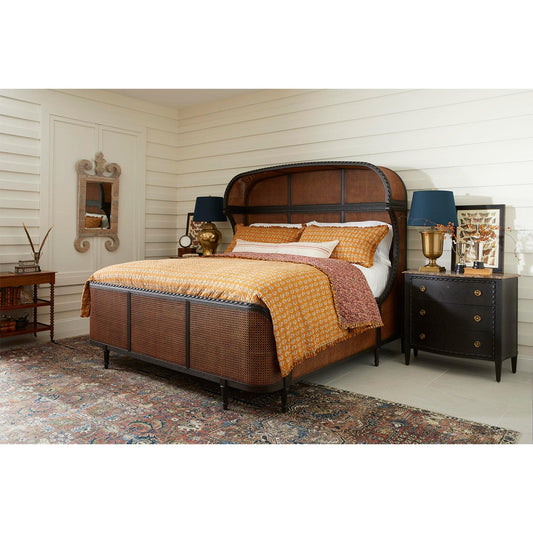 French Caned King Bed