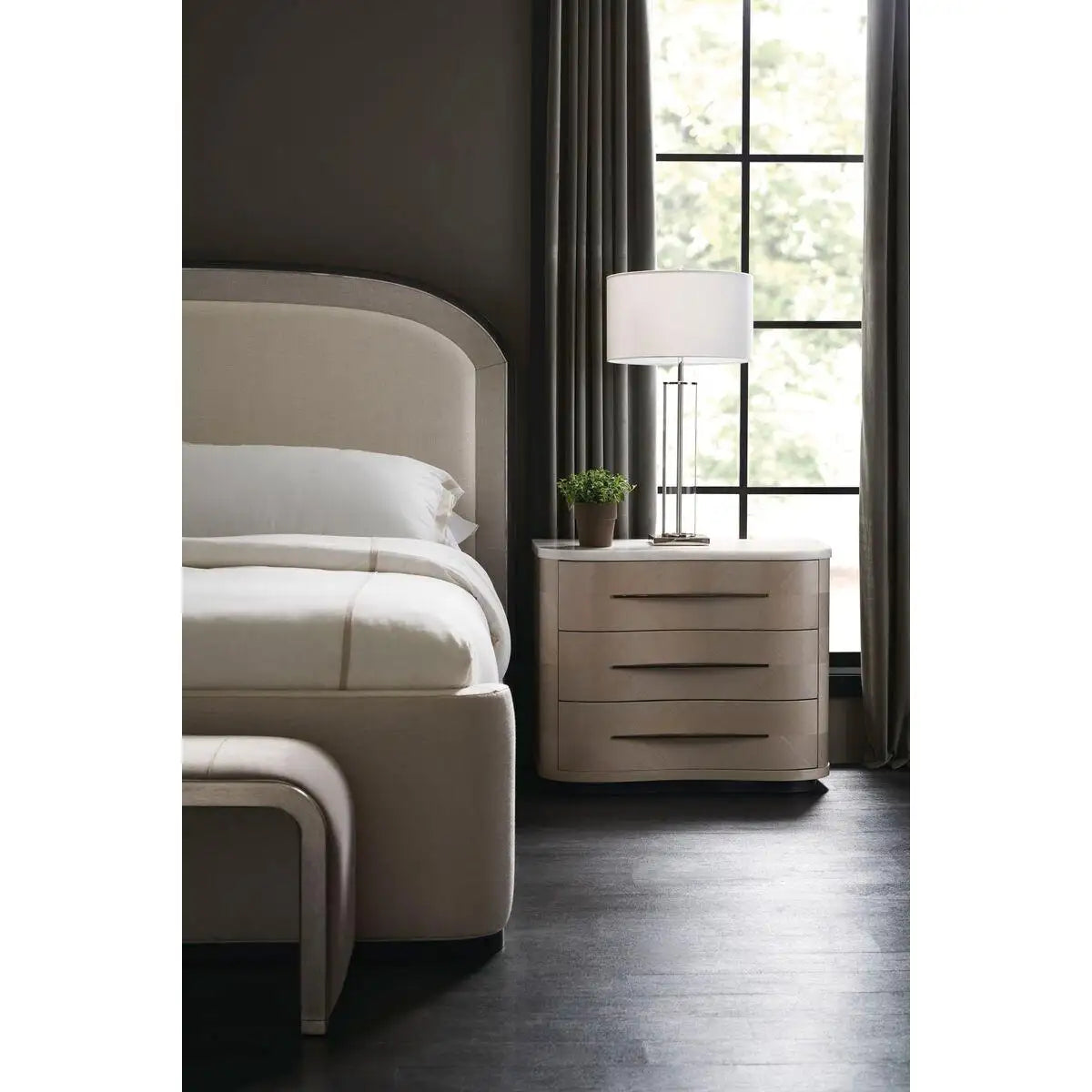 Arched Art Deco Queen Bed