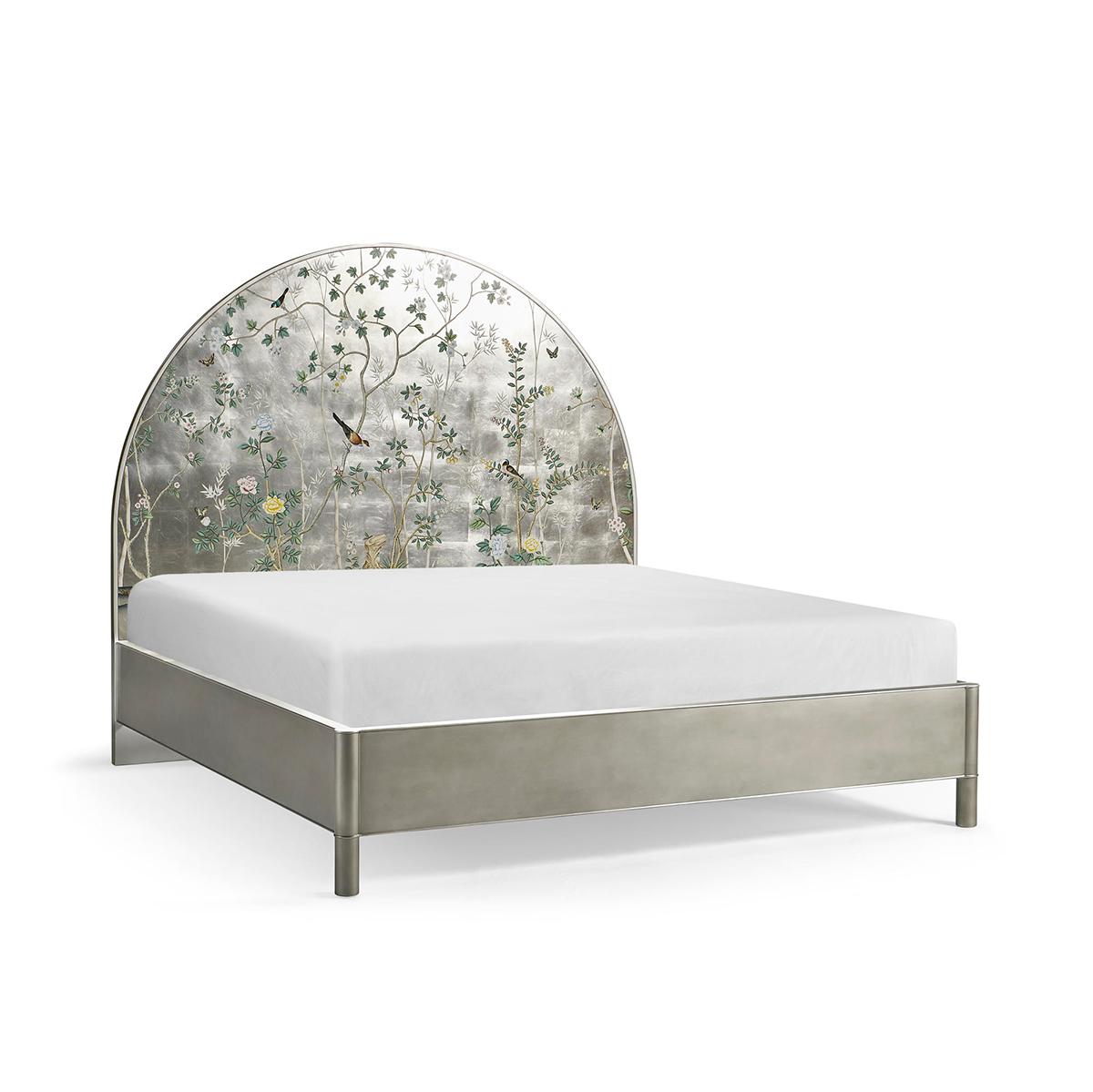 Mid Century Chinoiserie King Bed