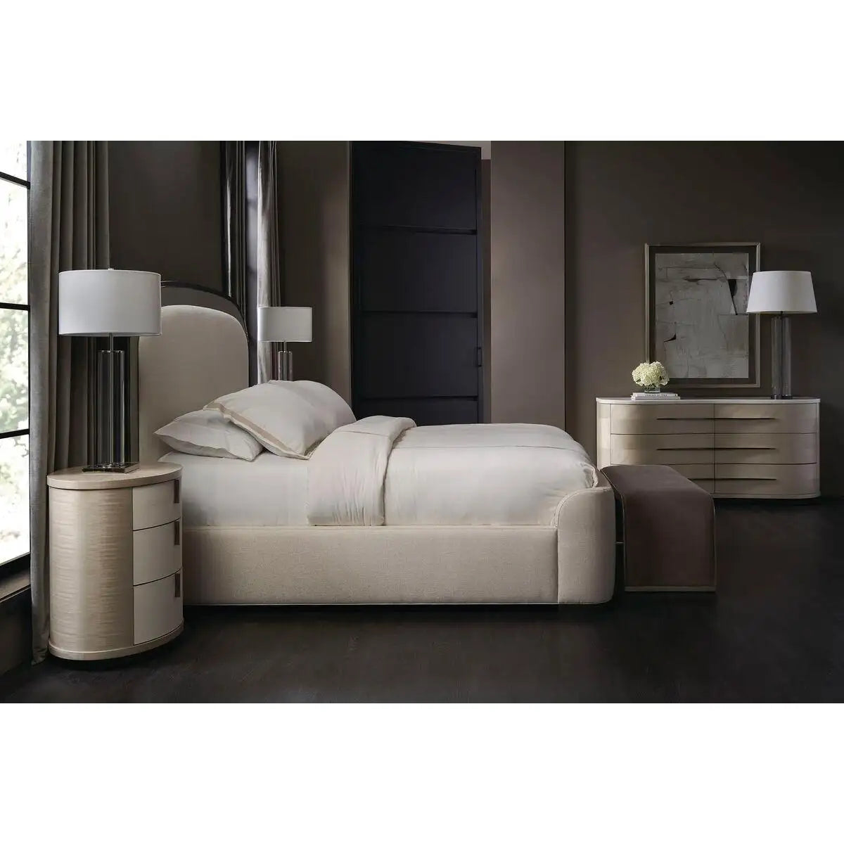 Arched Art Deco Queen Bed