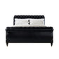 Classic Tufted Leather King Bed