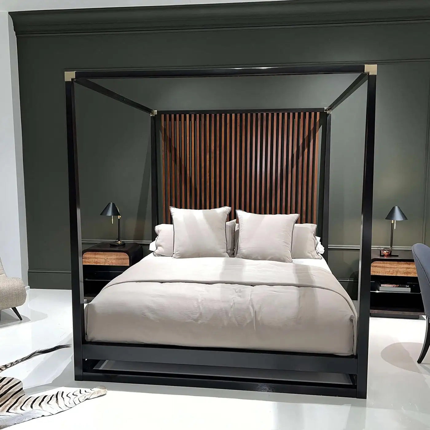 Mid-Century Modern Canopy Bed