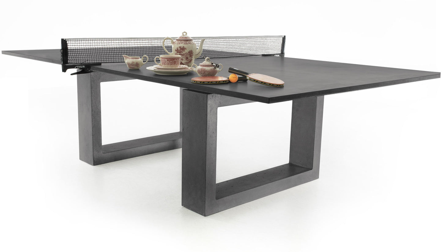 Contemporary Concrete Ping Pong Table – Regulation Size with Carbon Fiber Reinforcement