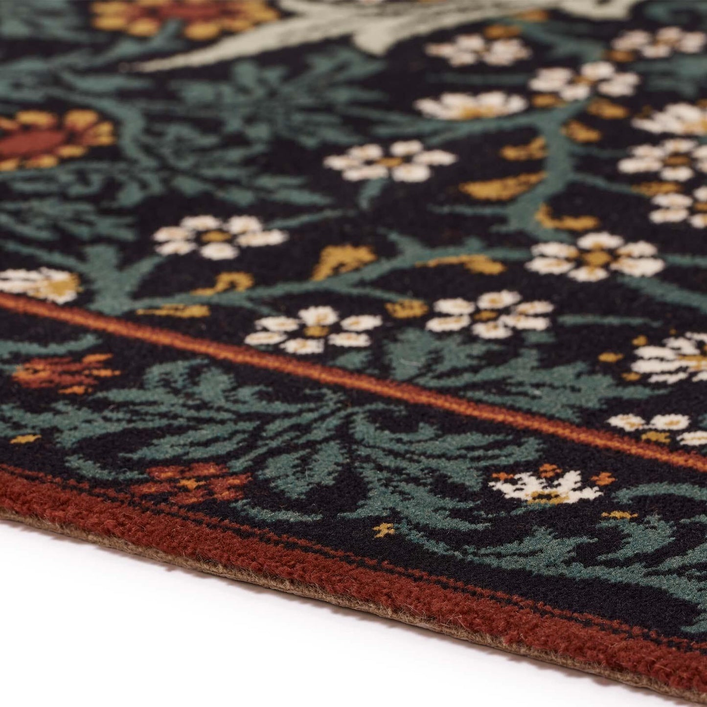 BLACKTHORN Wool Rug – Petrol