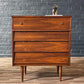 Mid-Century Modern Walnut Highboy Dresser – Expertly Refinished