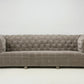 Custom Built Chesterfield Sofa in Mohair with Solid Bronze Nickel Plated Feet