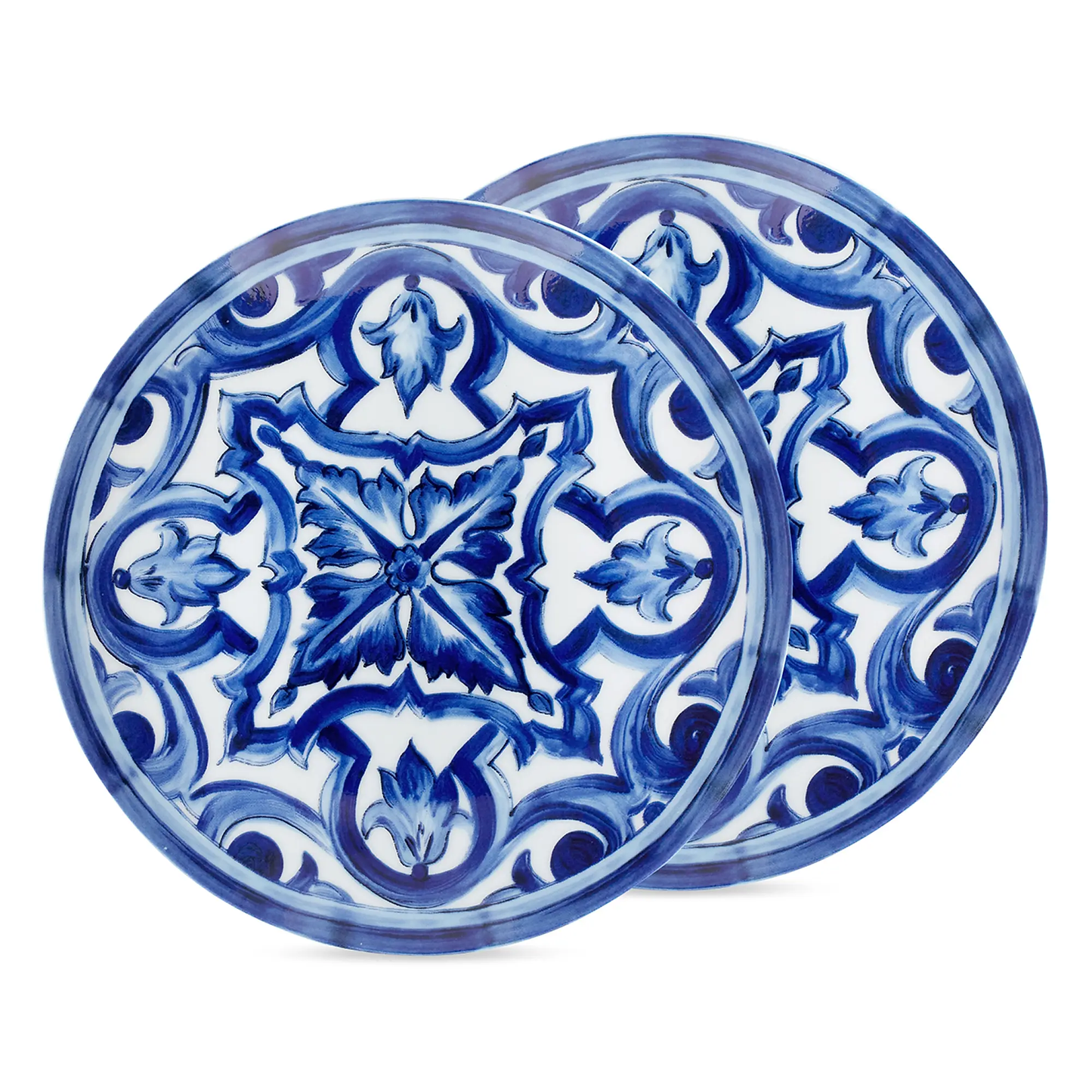 Blue Mediterraneo Stella 2-Piece Bread Plate Set