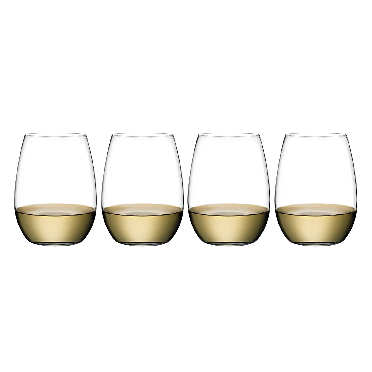 NUDE Glass Pure Stemless White Wine Glass Set of 4