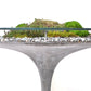 Concrete Eero Table with Planted Center – Round 137 cm