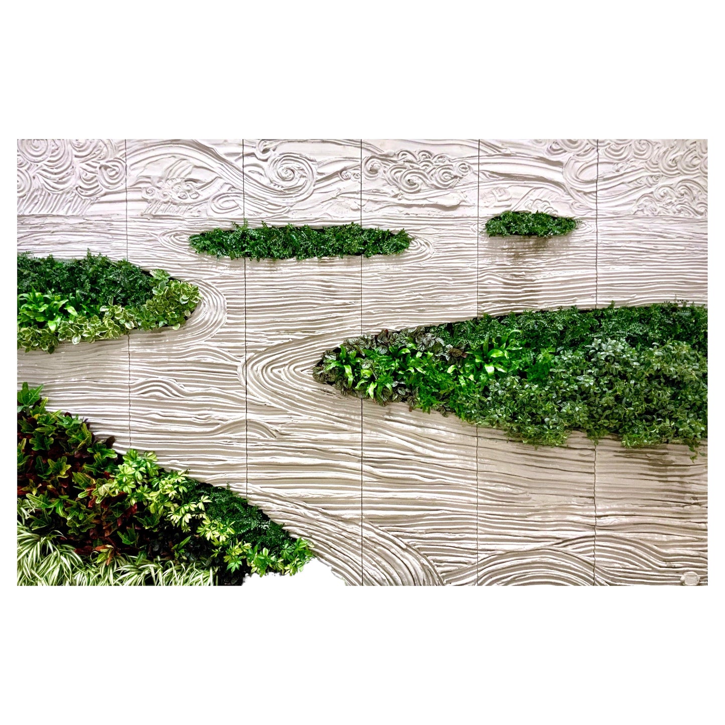 OPIARY Planted Concrete Wallscape – Customizable Green Wall (Price Per Sq Ft)