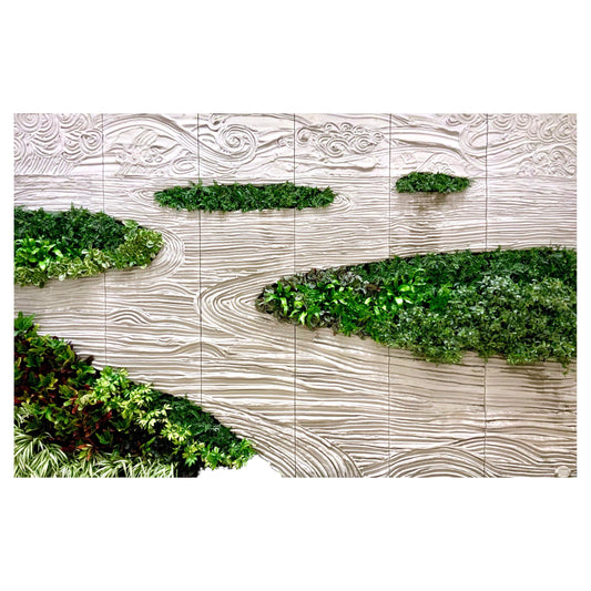 OPIARY Planted Concrete Wallscape – Customizable Green Wall (Price Per Sq Ft)