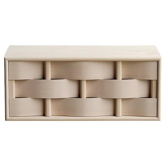 Weave Bedside Table 60 – Solid Birch, Scandinavian Modern