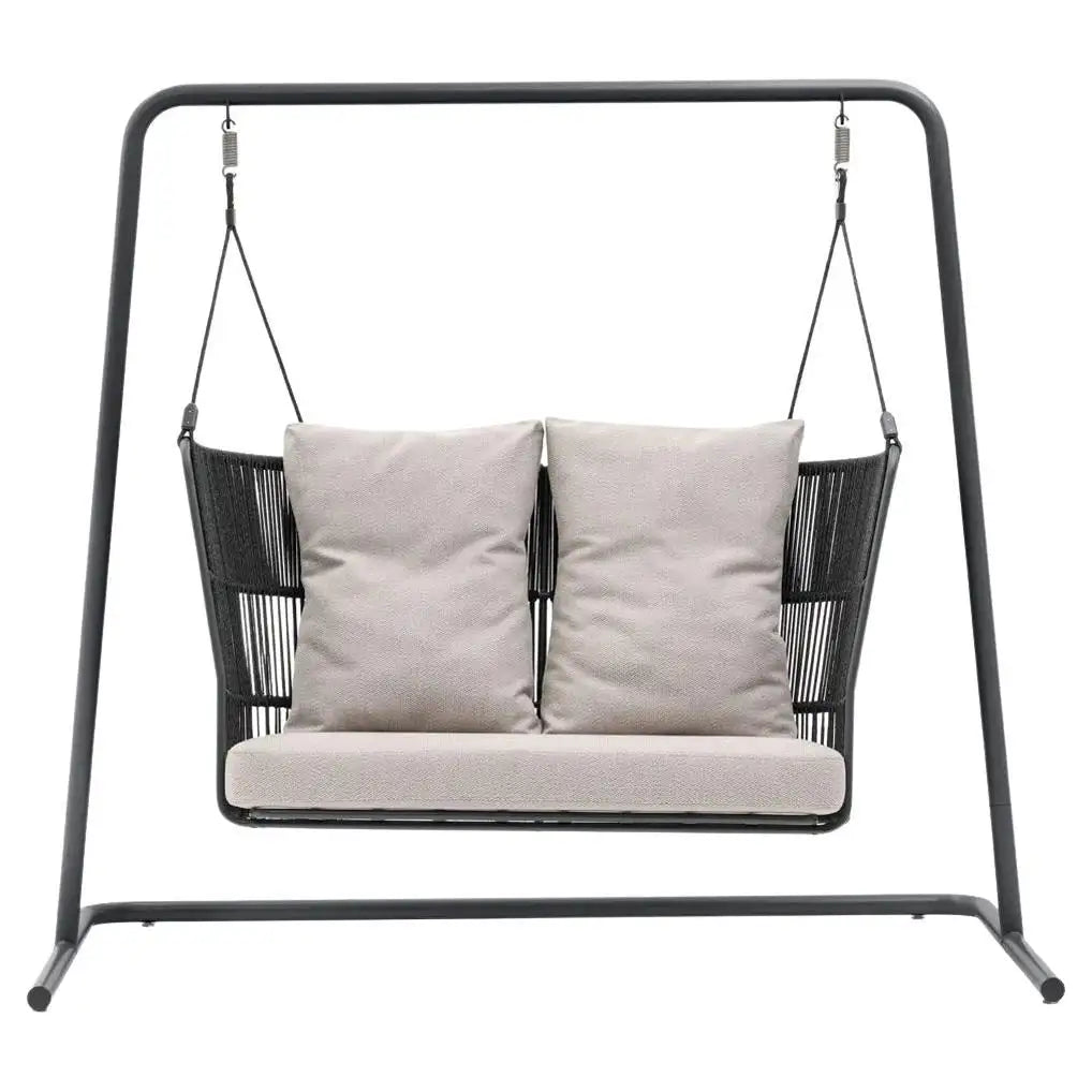 Outdoor Swinging Sofa with Custom Rope & Fabric Colors