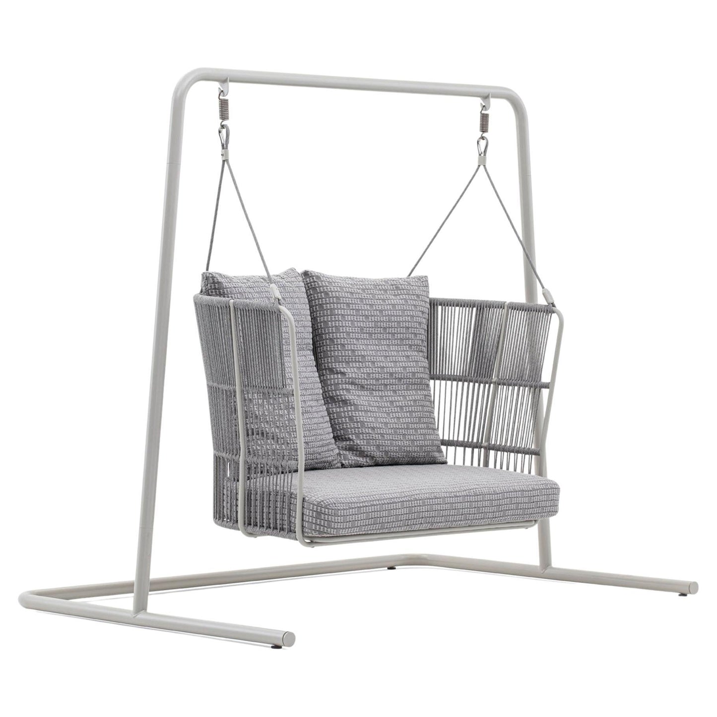 Outdoor Swinging Sofa with Customizable Rope and Fabric Colors – Two Seater