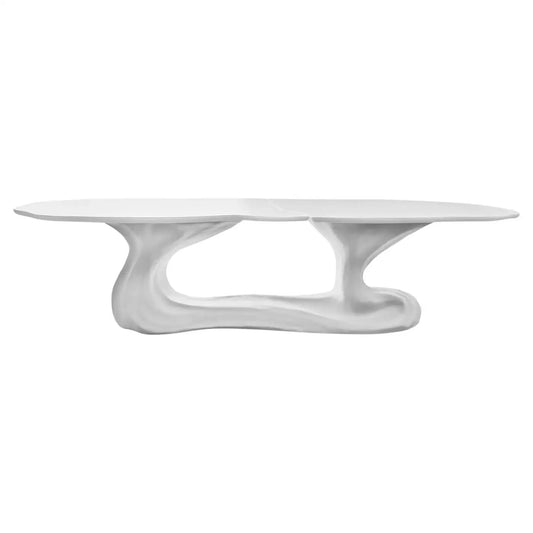 130" Outdoor Dining Table Ft. Organic Design