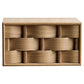Weave Scandinavian Bedside Table 45 – Solid Oak with Natural Oil Finish