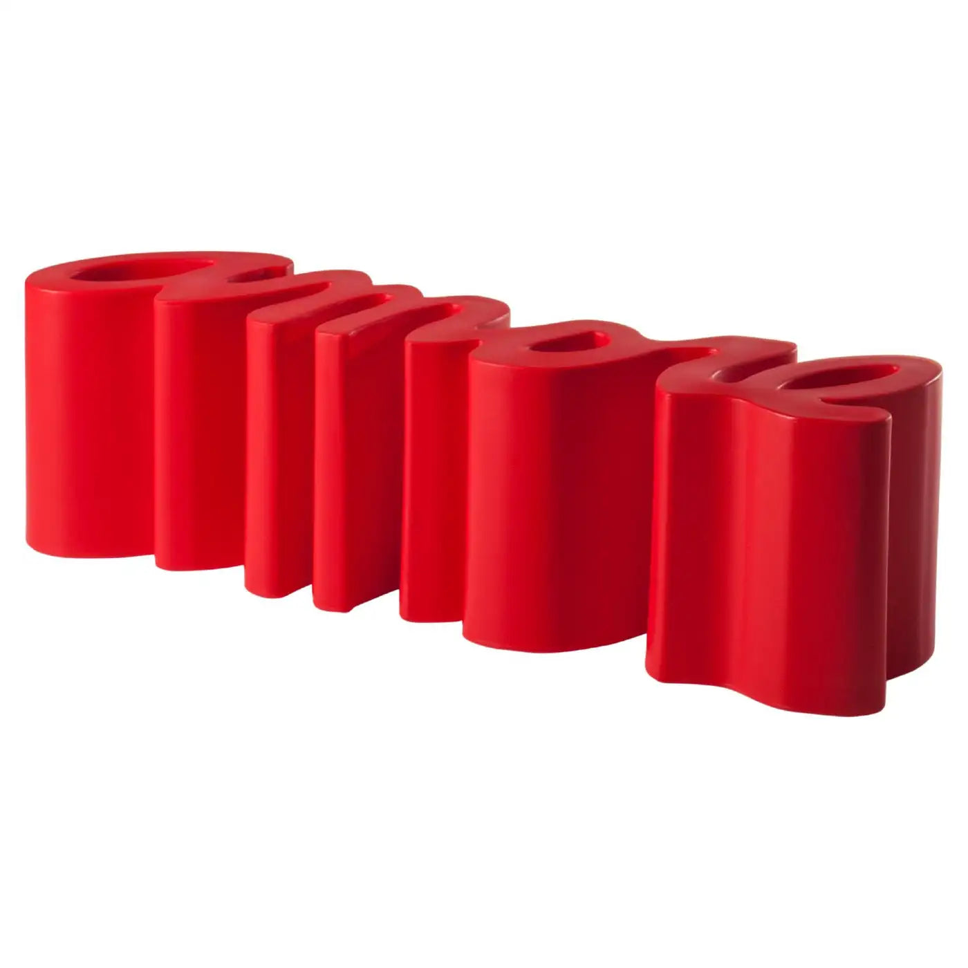 Set of red silicone coasters on a white background