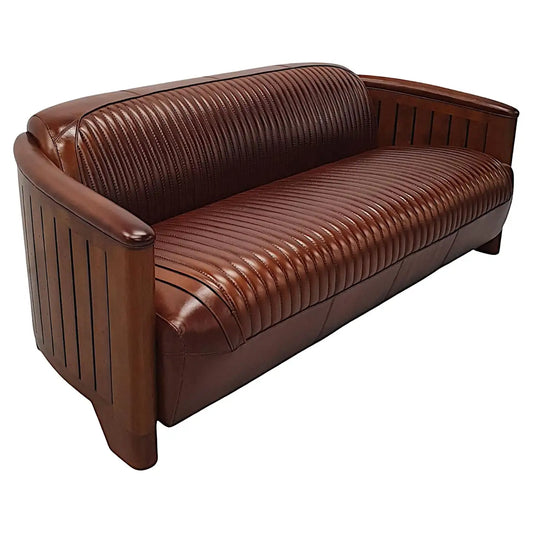 Stunning Three Seater Sofa in the Aviator Style