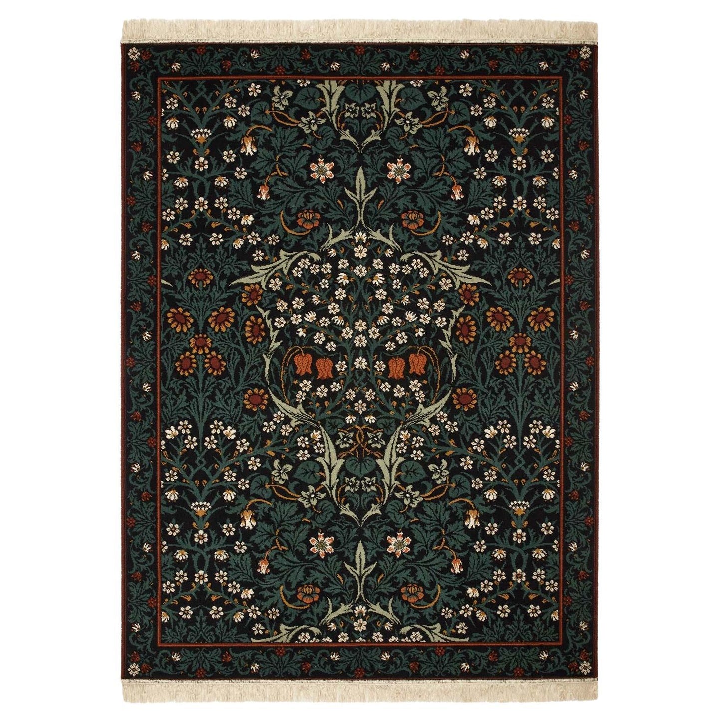 BLACKTHORN Wool Rug – Petrol
