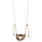 Textured swing with tassels on a white background