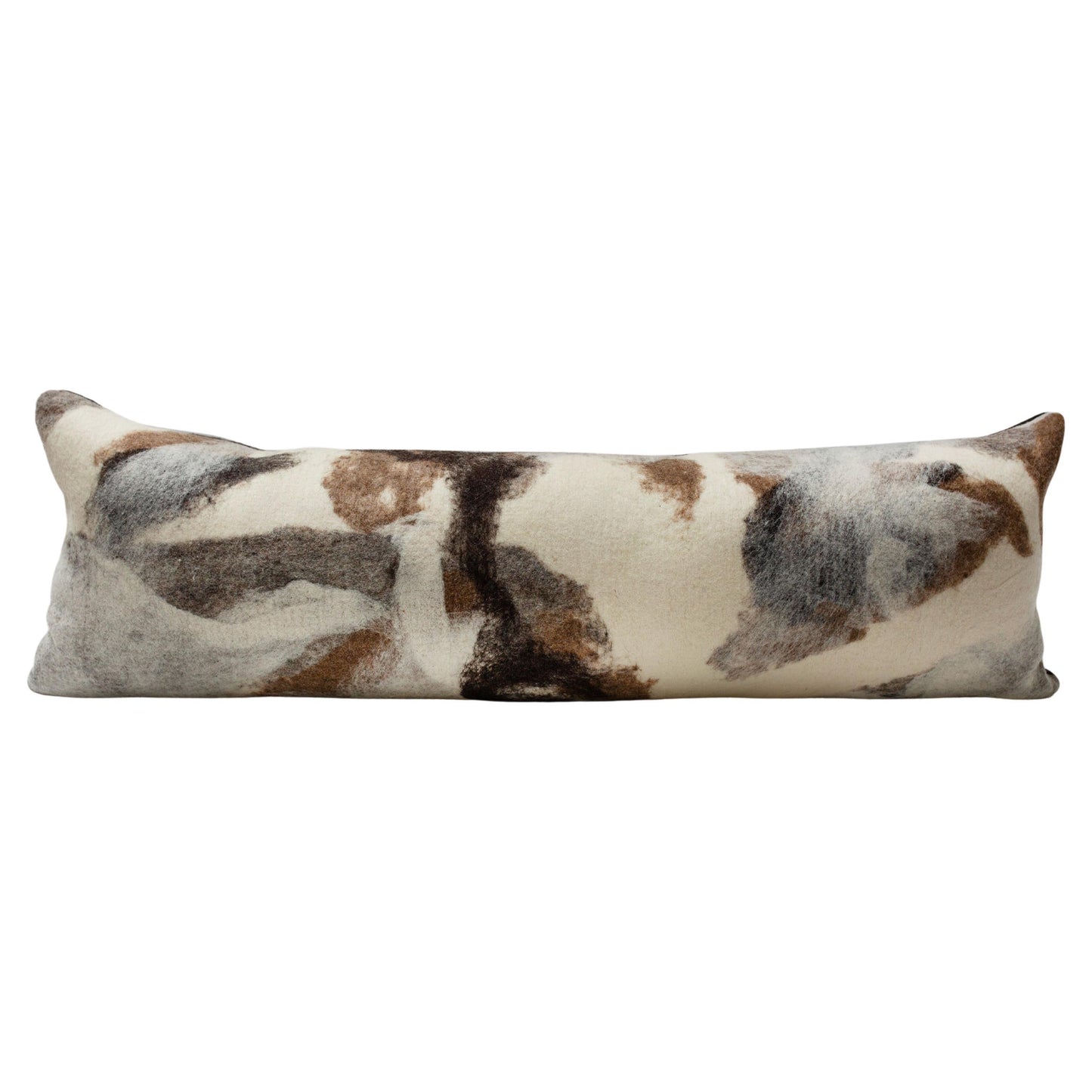 Felted Wool Front Tahoe Hand‑Felted Wool Body Pillow