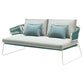 Modern Green Outdoor or Indoor Sofa in Metal and Rope, 21 Century