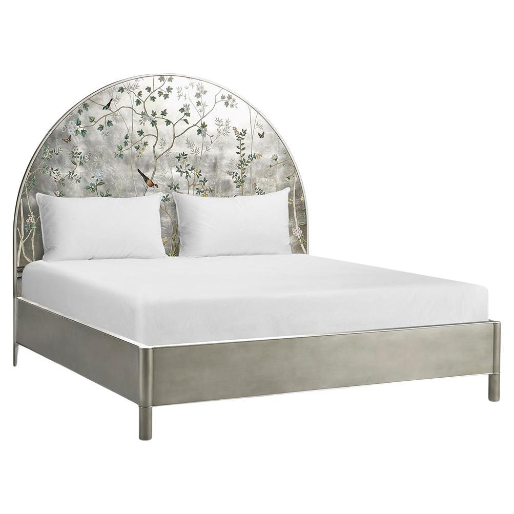 Mid Century Chinoiserie King Bed