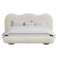 Dandy King Bed in Camio Textured Boucle Fabric