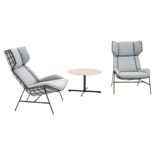 Summerset Outdoor Lounge Set: 2 Armchairs and Coffee Table