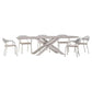 7-Piece Italian Outdoor Dining Set–Includes Table and 6 Stackable Chairs