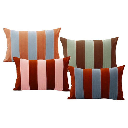 Ametista II Velvet Deluxe Striped Cushion Set of 4