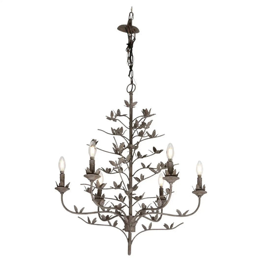 Six Arm-Chandelier Leaf Chandelier