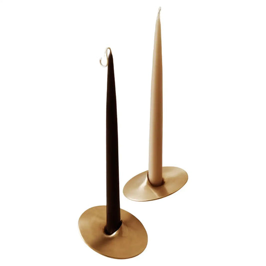 Pulsar Brass Candle Holder