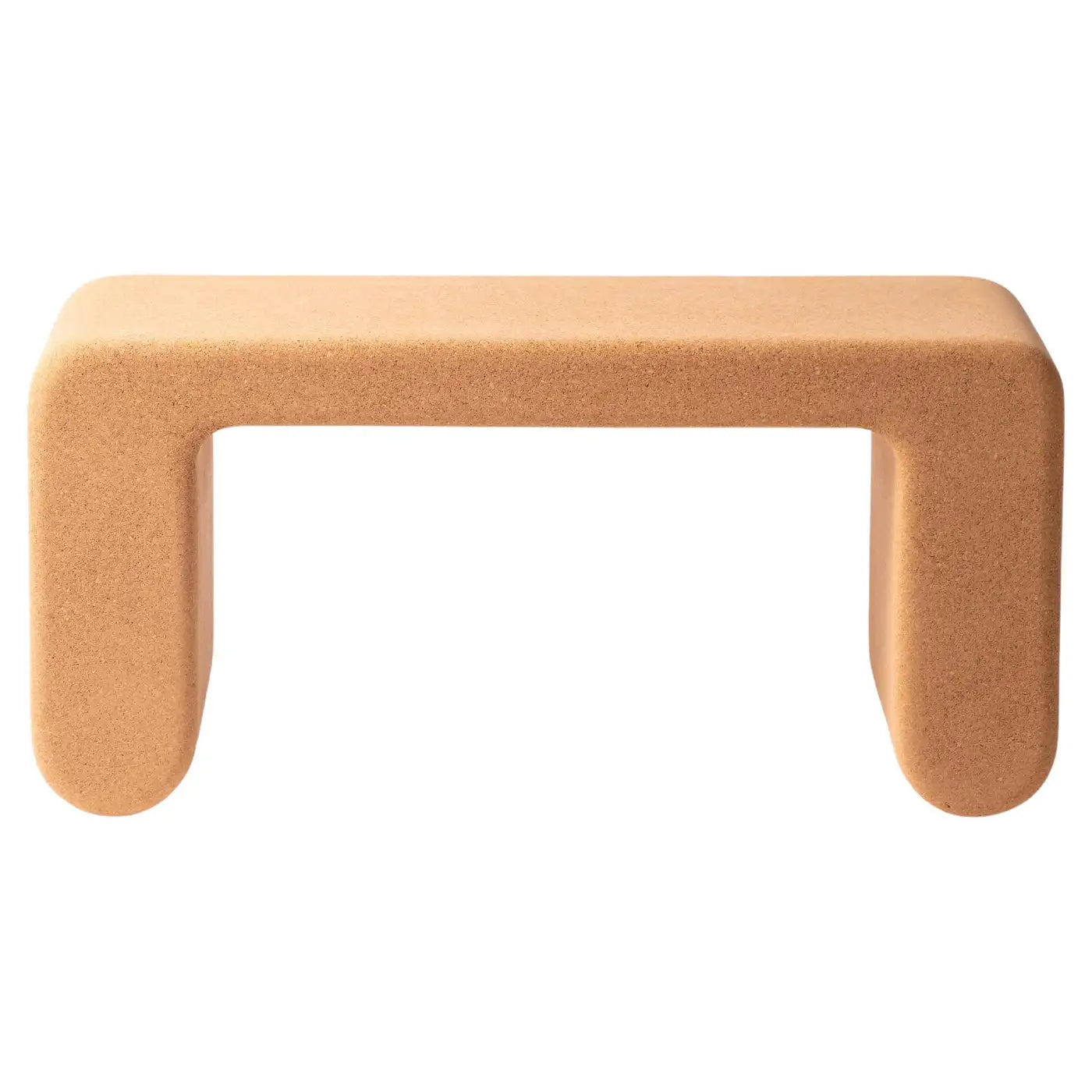 Beige bench on a white background