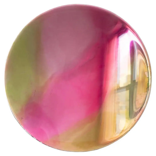 Lolli Wall Art Resin Yellow Pink Mirrored Glass