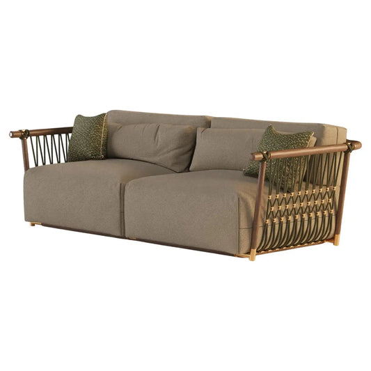 Organic Sofa in with Nautical Rope for Outdoor use
