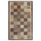 Vintage Modern Flatweave Wool Rug – Neutral Earth Tones 168 x 269 cm