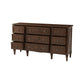 French Directoire Style Nine-Drawer Walnut Dresser